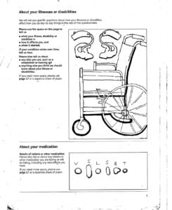 A manual for a wheelchair